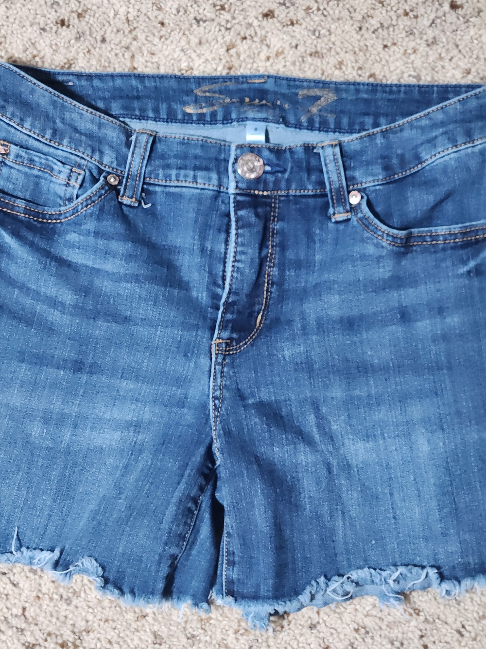 NWOT Seven7 Blue Jeans High Rise Denim Stretch Size 8